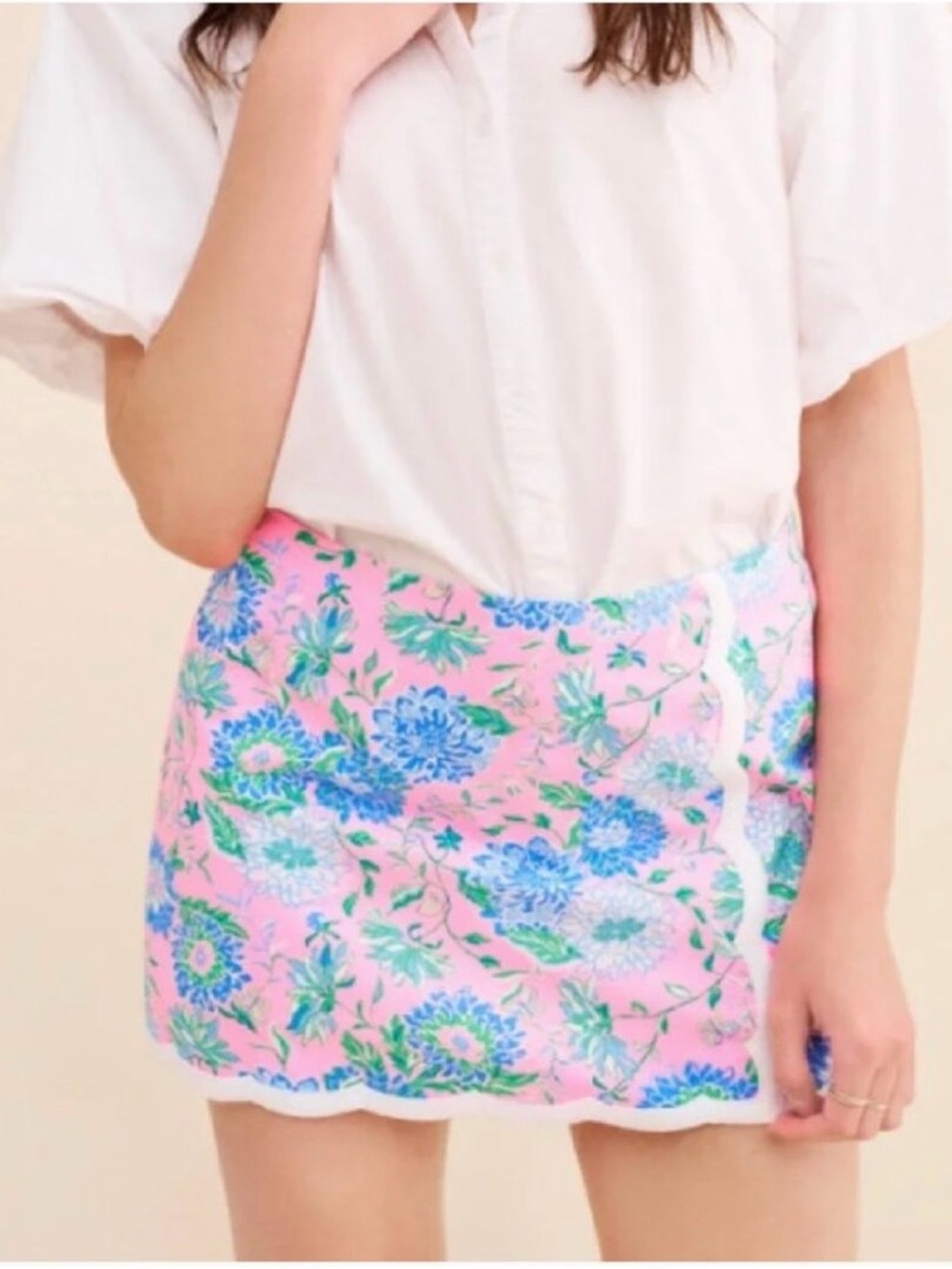 Lilly Pulitzer Michelina Skort in Conch Shell Pink Rumor Has It EUC